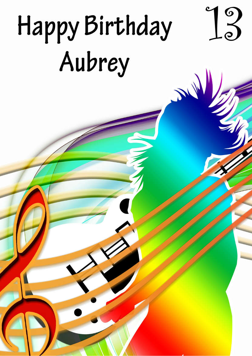 Feel the Music - card made with Crafty Bob's Card Creator