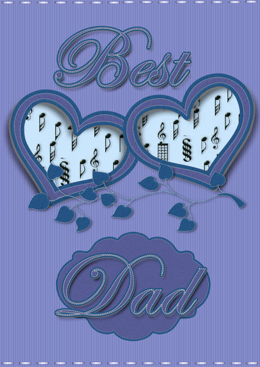 Birthday Dad - card made with Crafty Bob's Card Creator