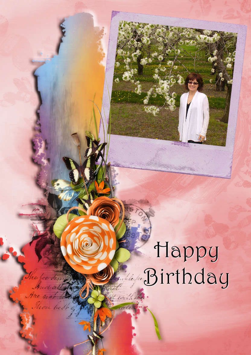 Butterfly Cluster - card made with Crafty Bob's Card Creator