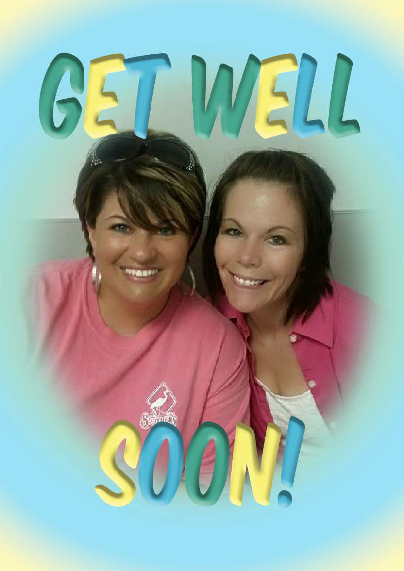 Get Well Soon Frame Photo Card - card made with Crafty Bob's Card Creator