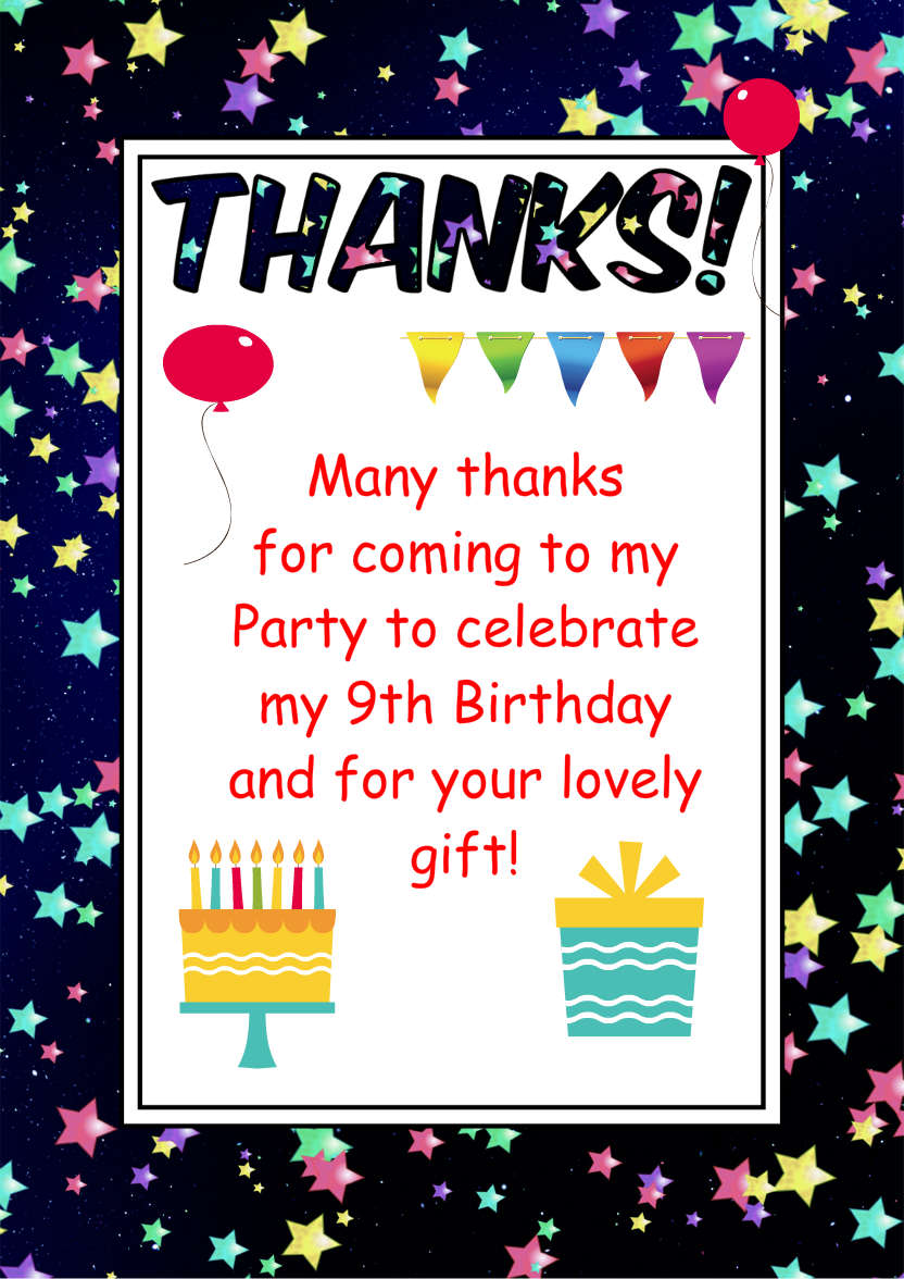 Thank You Stars Card Front - card made with Crafty Bob's Card Creator