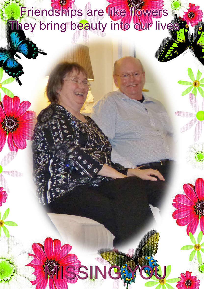 Friendship Floral Aperture Photo Card - card made with Crafty Bob's Card Creator