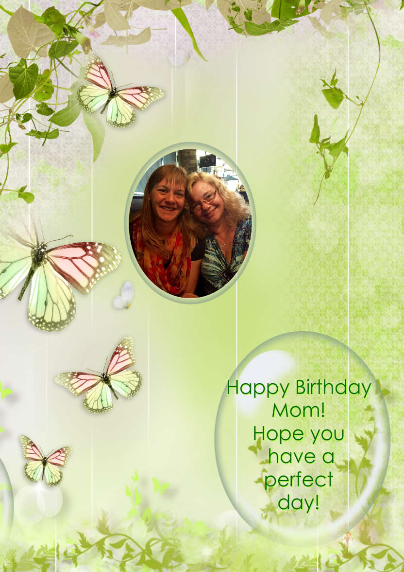 Butterfly Greeting Card - card made with Crafty Bob's Card Creator