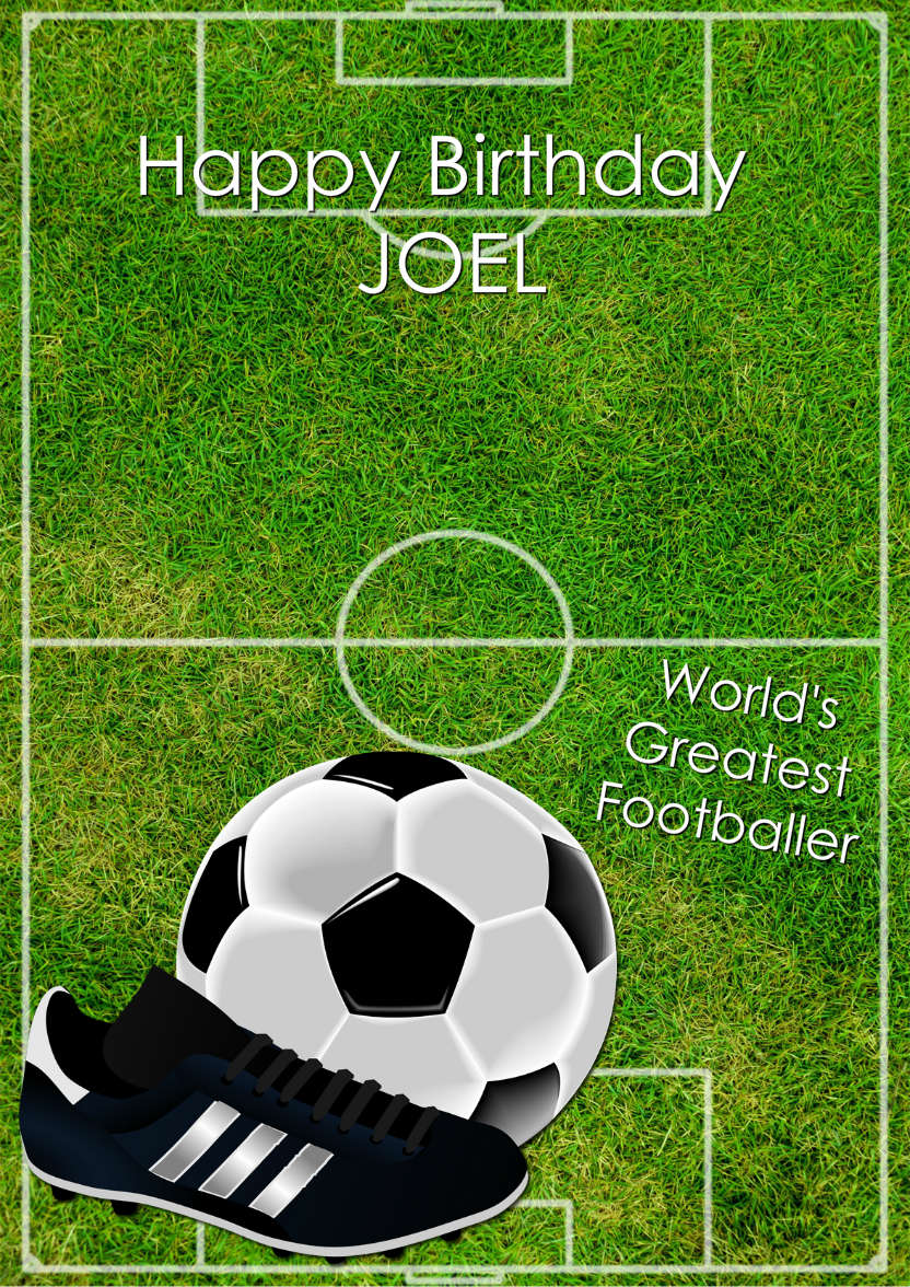 Football Pitch Card - card made with Crafty Bob's Card Creator