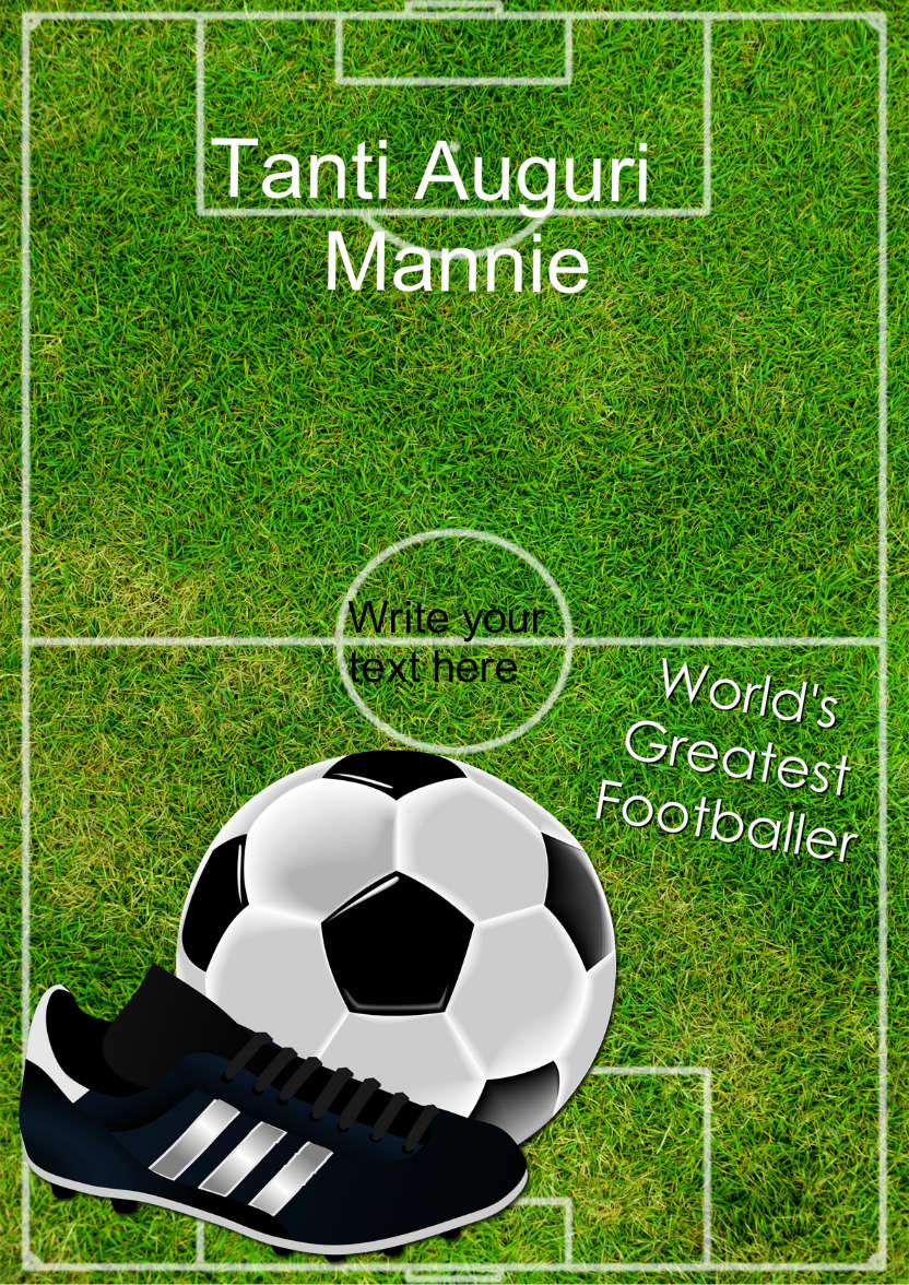 Football Pitch Card - card made with Crafty Bob's Card Creator