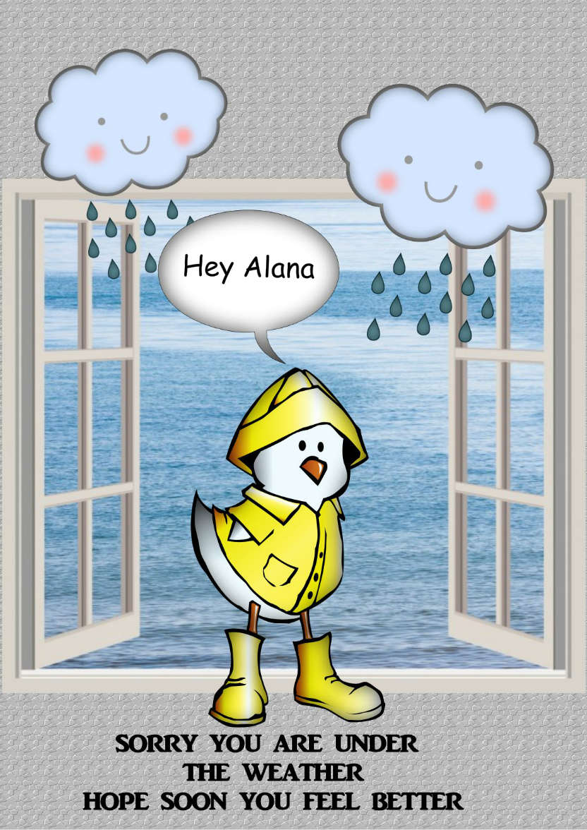 Under the Weather - card made with Crafty Bob's Card Creator