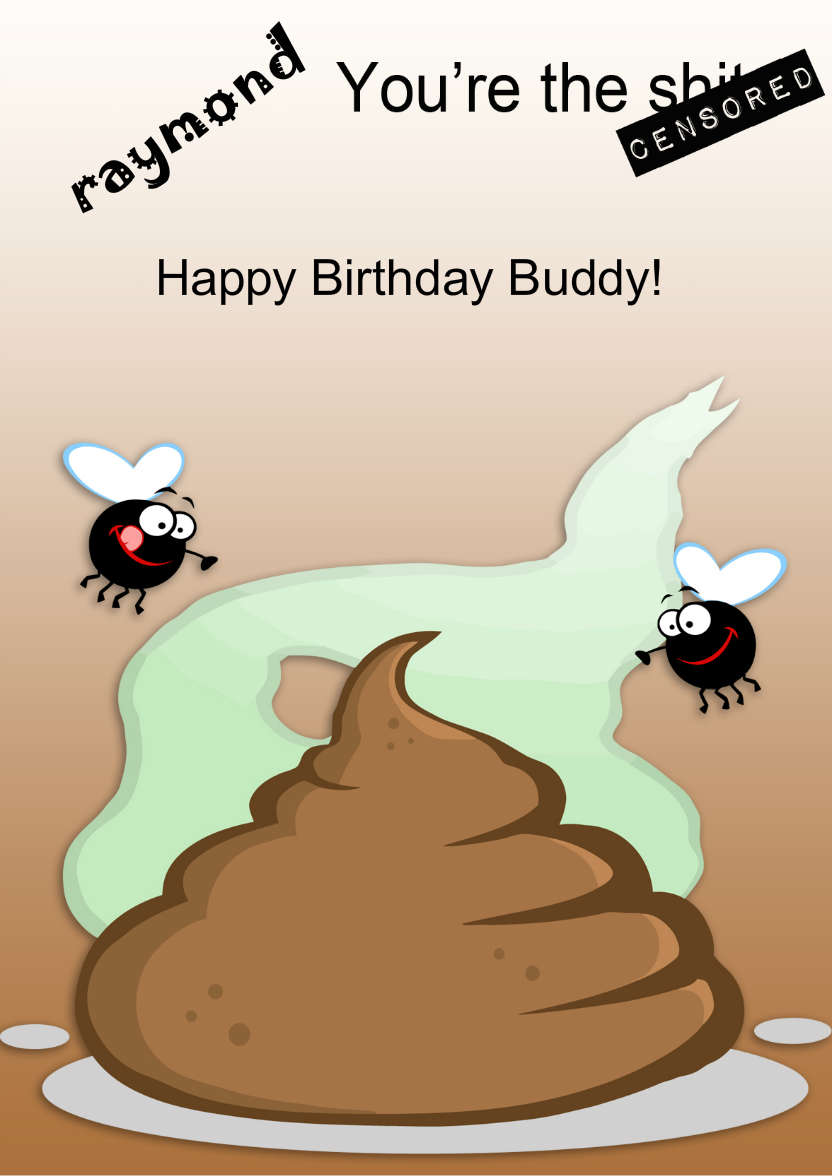 You're The -  Censored! Humorous Card Fron - card made with Crafty Bob's Card Creator