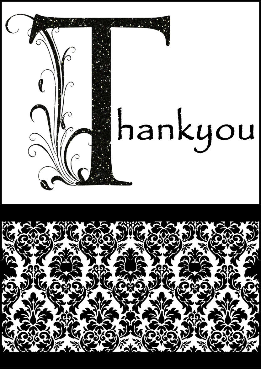 Damask Monogram Letter T Card - card made with Crafty Bob's Card Creator