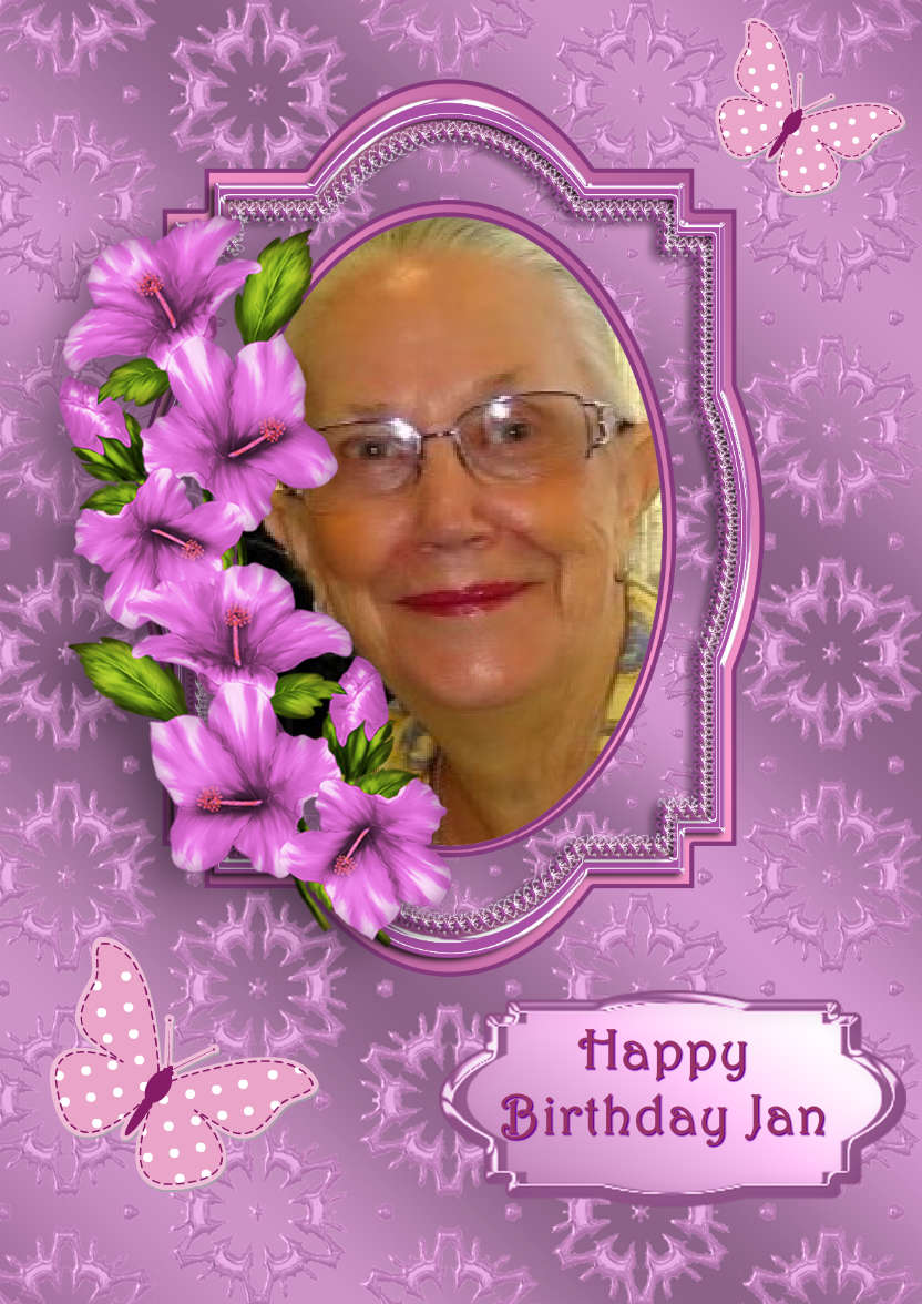 Pink Petunias - card made with Crafty Bob's Card Creator