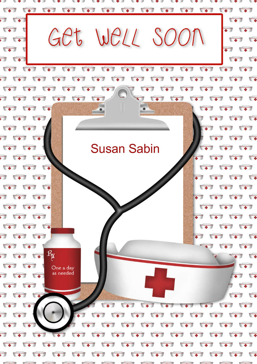 Get Well Soon - card made with Crafty Bob's Card Creator