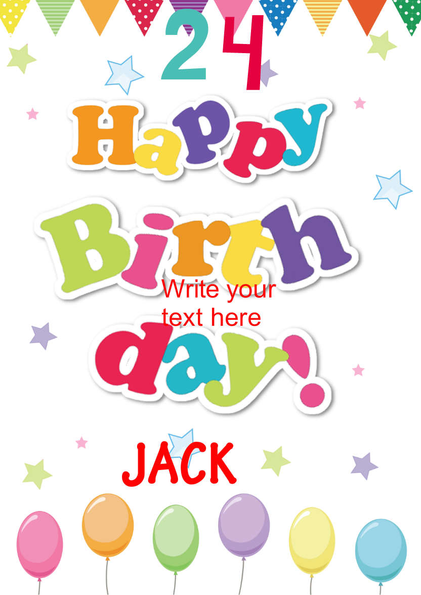 Happy Birthday to You - card made with Crafty Bob's Card Creator