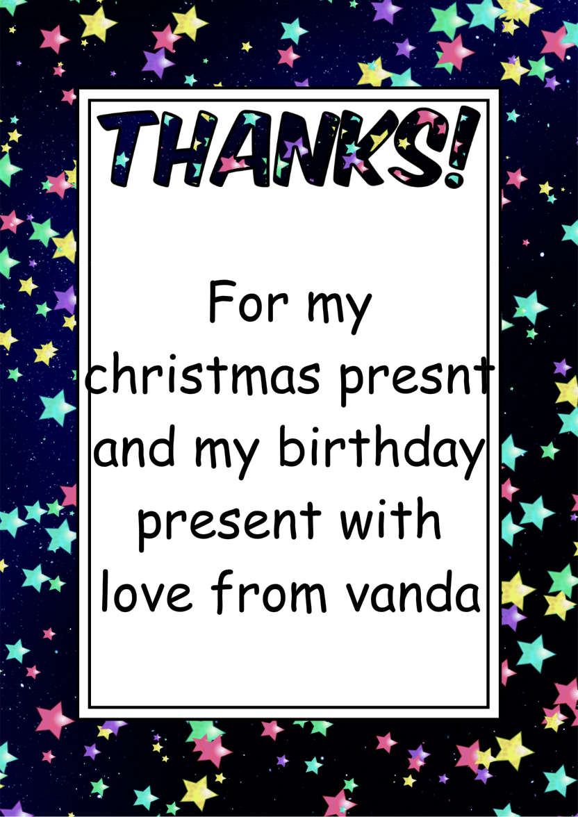 Thank You Stars Card Front - card made with Crafty Bob's Card Creator