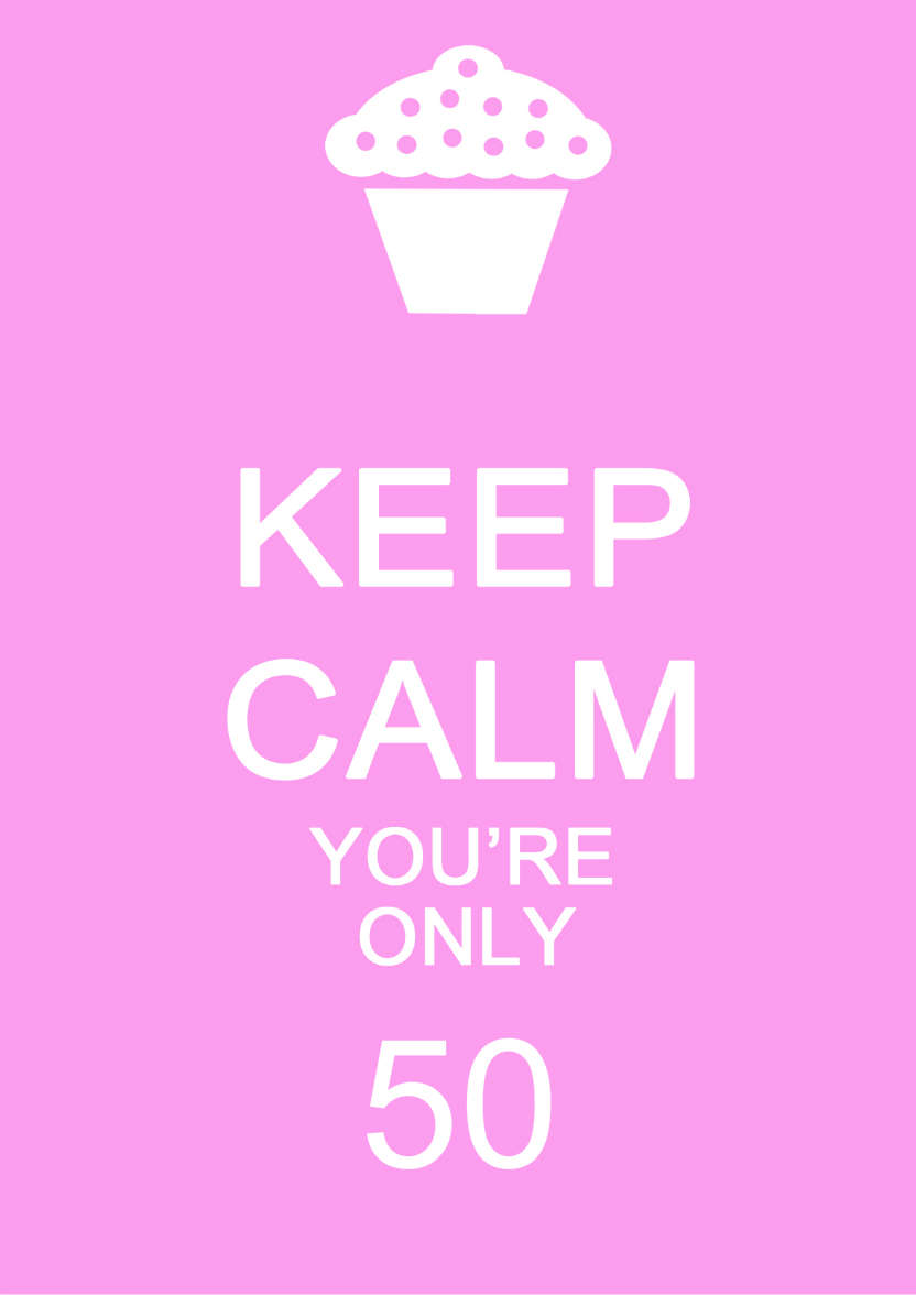 Keep Calm You're Only -  Pink - card made with Crafty Bob's Card Creator