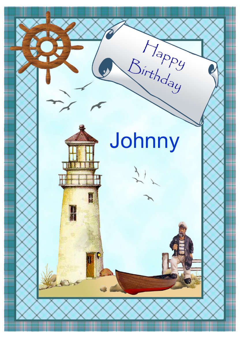The Lighthouse - card made with Crafty Bob's Card Creator