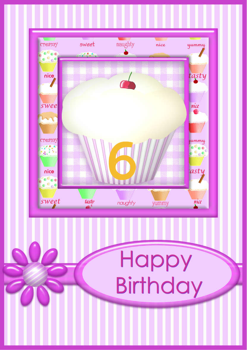 Cupcake - card made with Crafty Bob's Card Creator