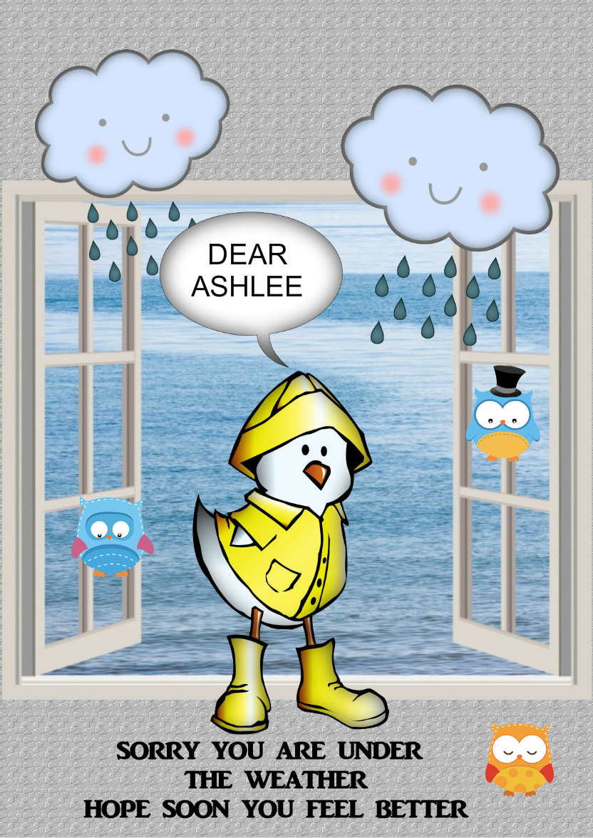 Under the Weather - card made with Crafty Bob's Card Creator