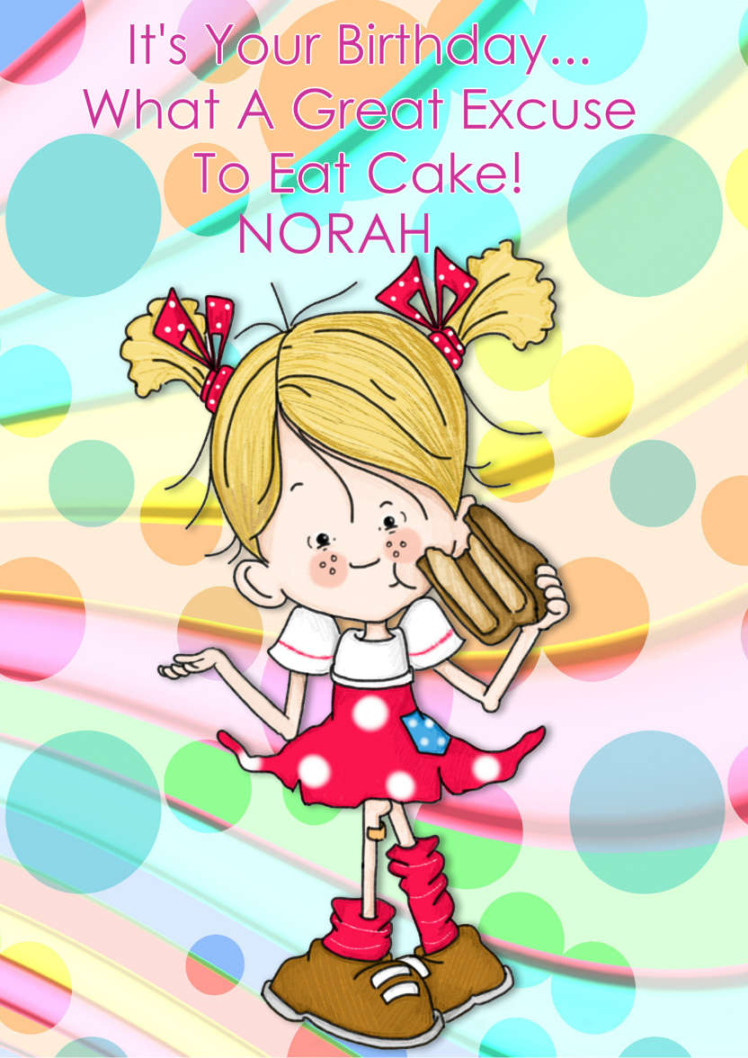Eat Birthday Cake! - card made with Crafty Bob's Card Creator