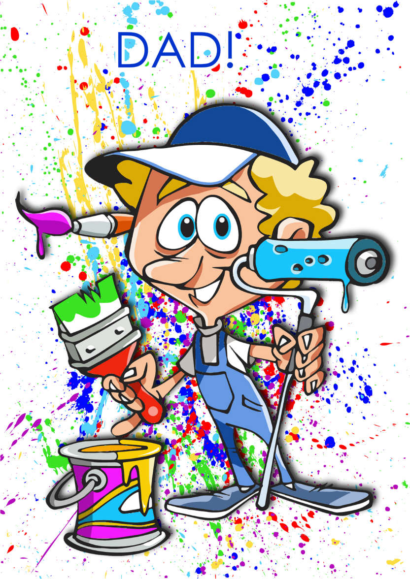 DIY Dad Birthday/father Day Card - card made with Crafty Bob's Card Creator