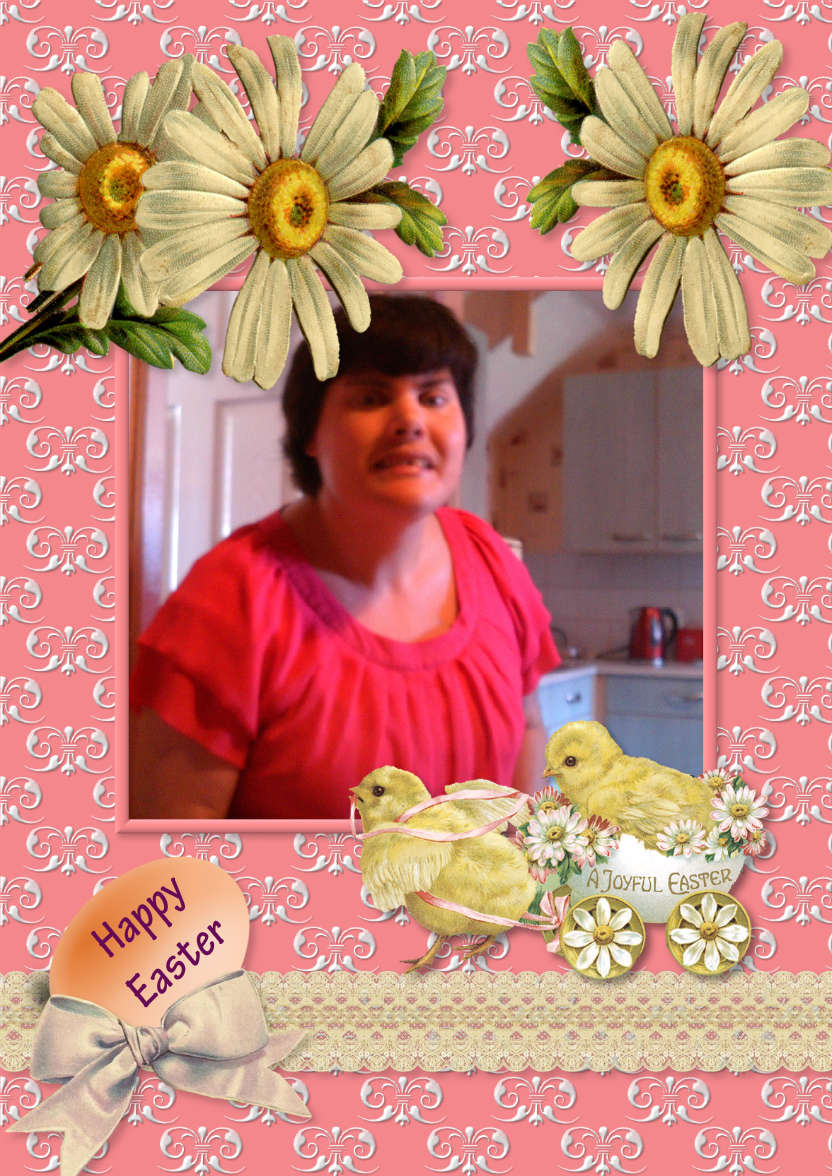 Easter Wagon - card made with Crafty Bob's Card Creator