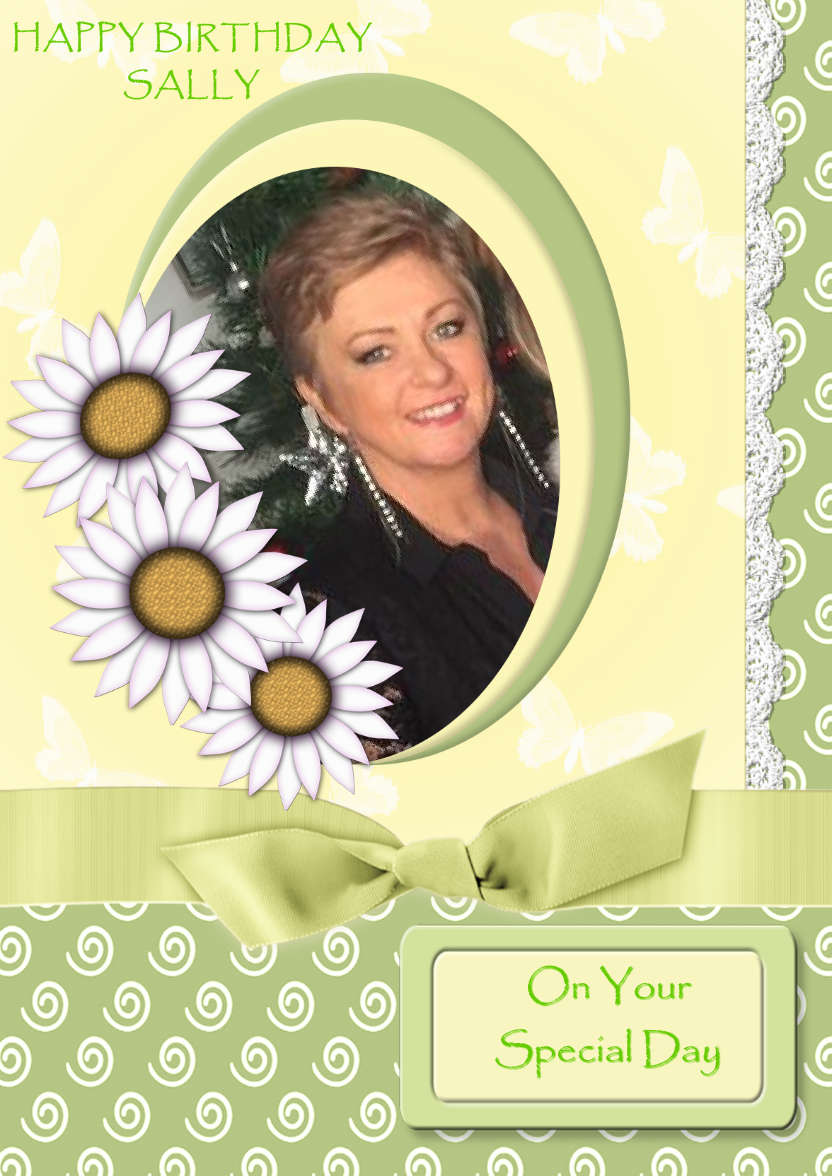 Daisy Chain - card made with Crafty Bob's Card Creator