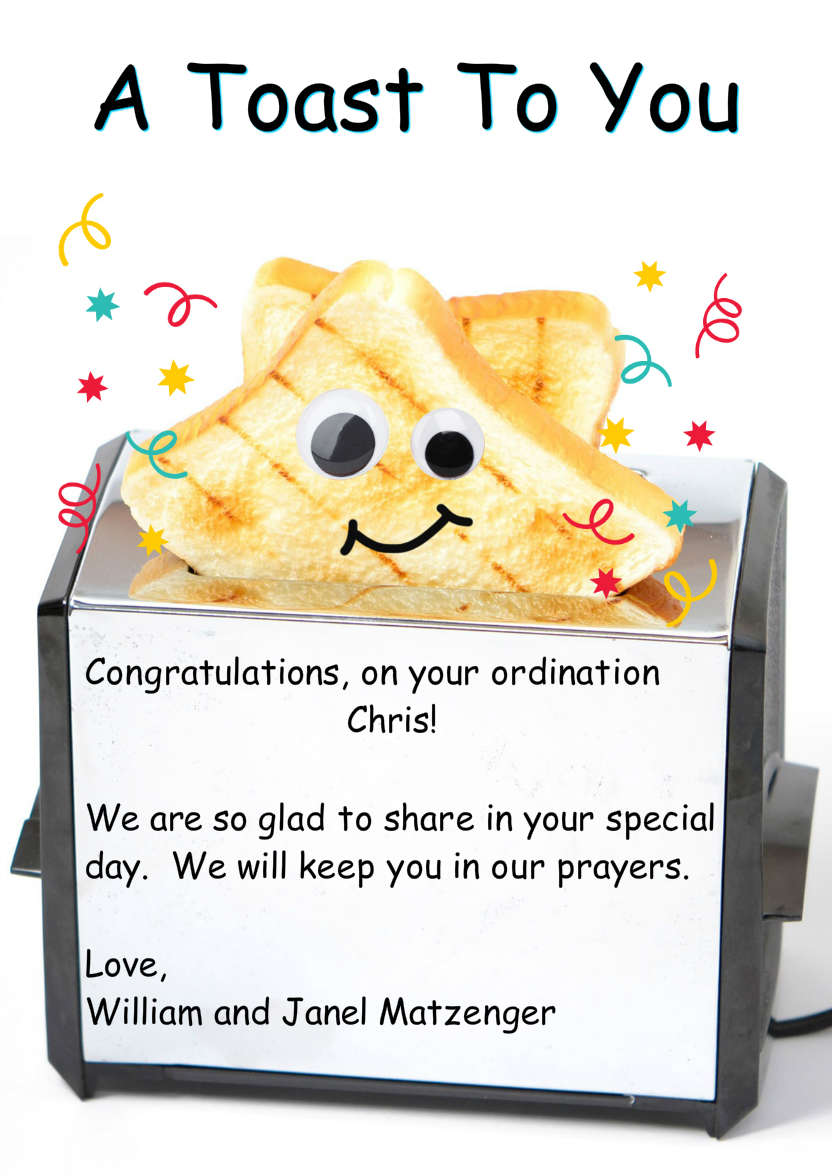 A Toast to You Congratulations Card - card made with Crafty Bob's Card Creator