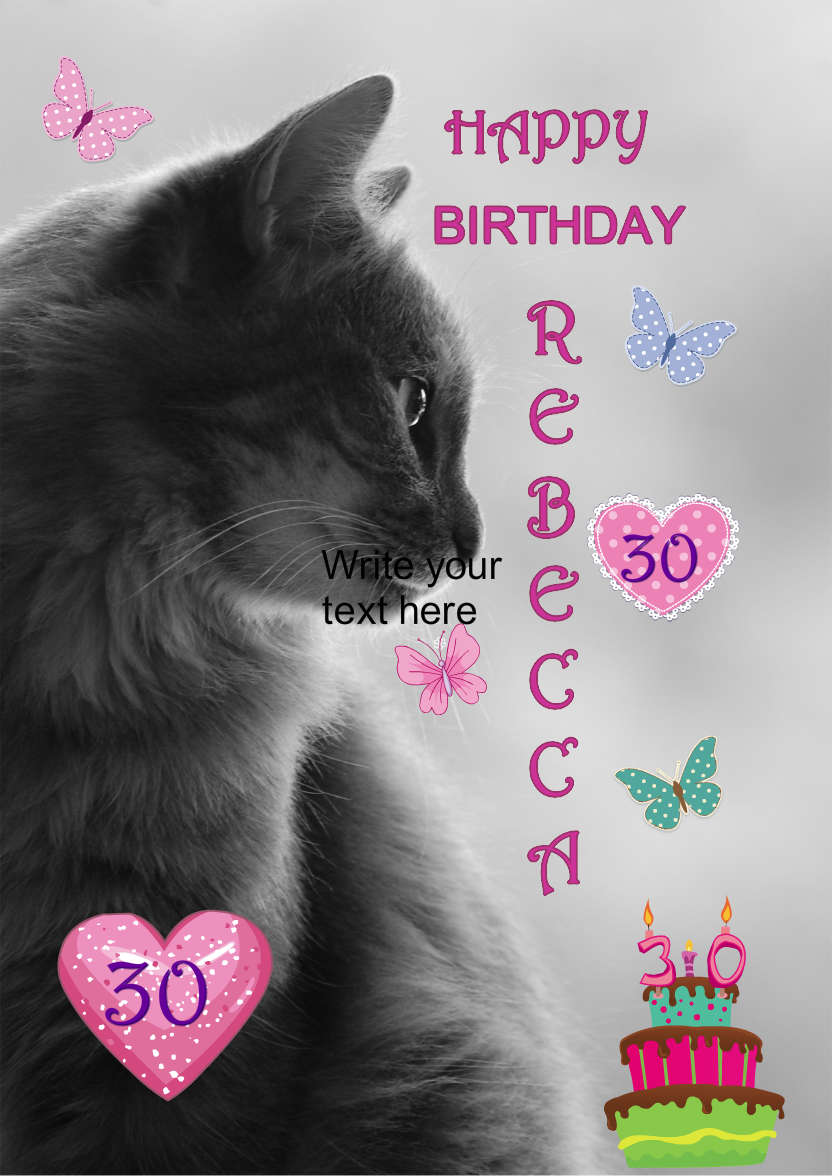 Cat Profile Card - card made with Crafty Bob's Card Creator