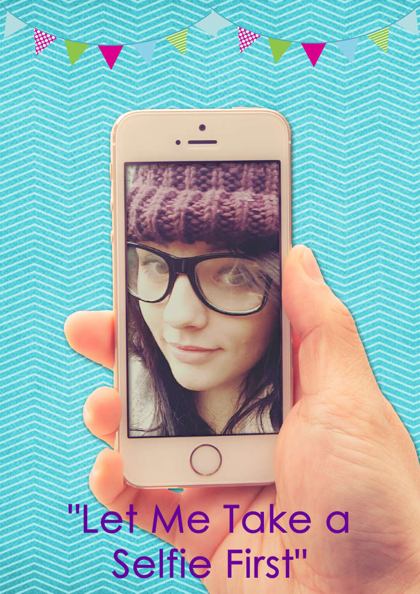 Selfie Mobile Phone Card - card made with Crafty Bob's Card Creator
