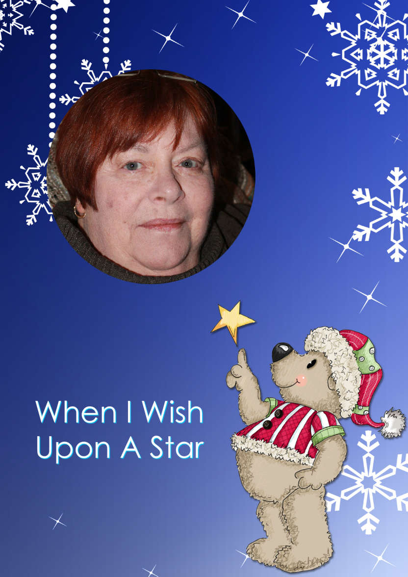 When I Wish Upon a Star Christmas Aperture Card Front - card made with Crafty Bob's Card Creator