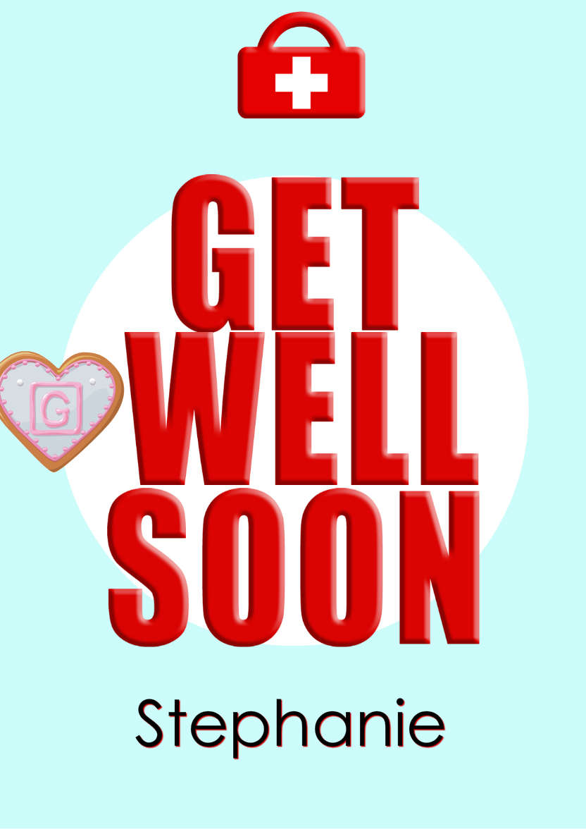 Get Well Soon - card made with Crafty Bob's Card Creator