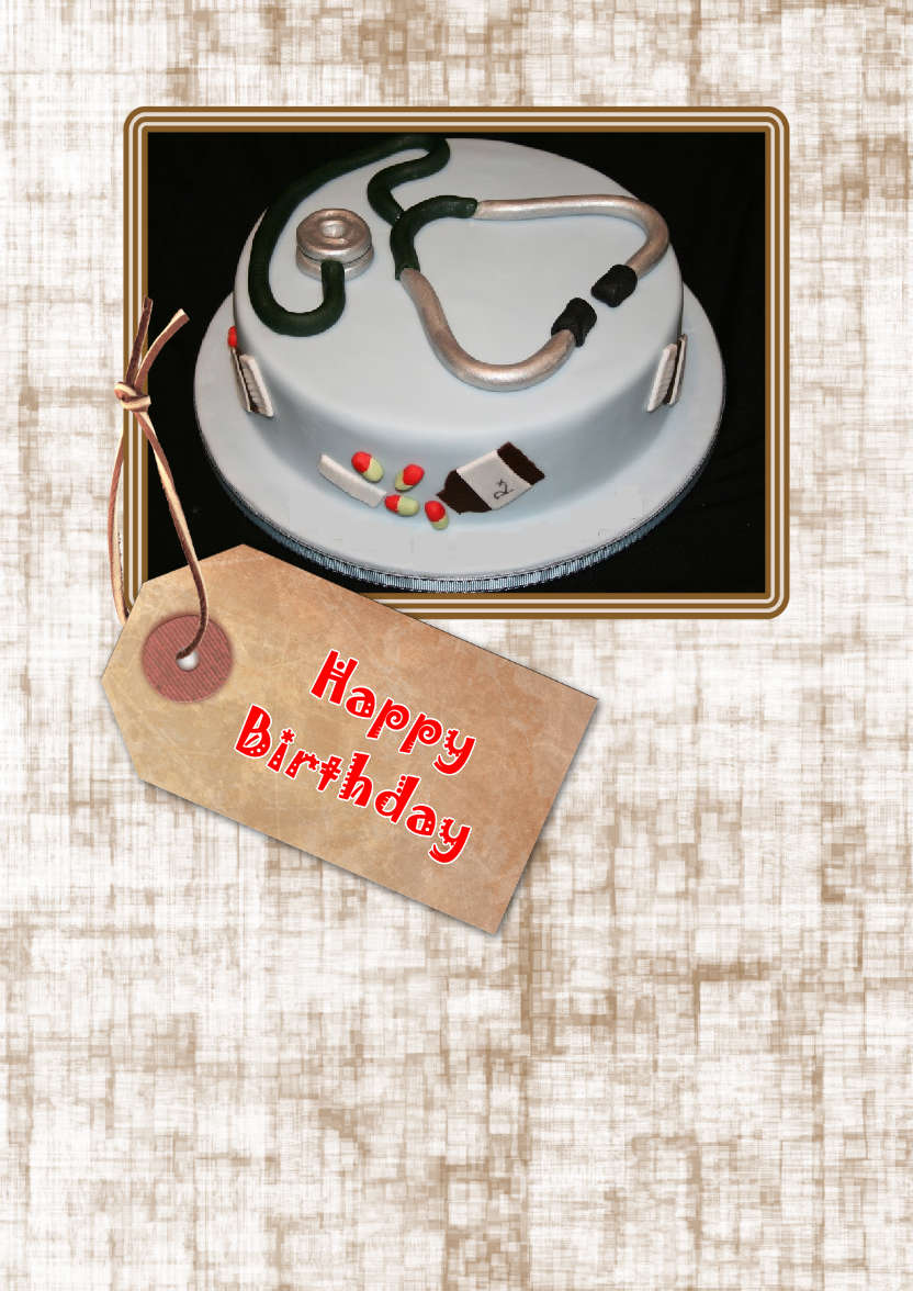 Old Tag Frame Photo Card - card made with Crafty Bob's Card Creator
