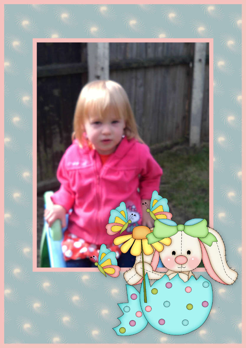 Easter Bunny - card made with Crafty Bob's Card Creator