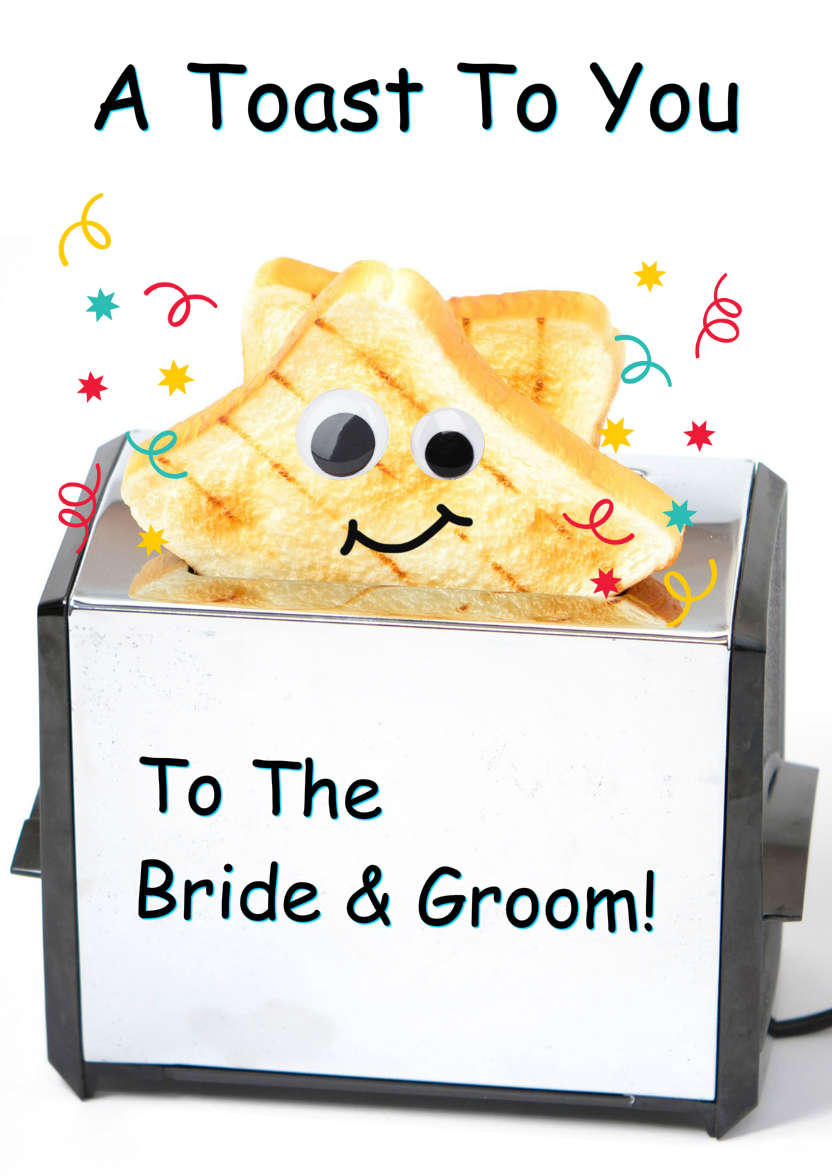 A Toast to You Congratulations Card - card made with Crafty Bob's Card Creator