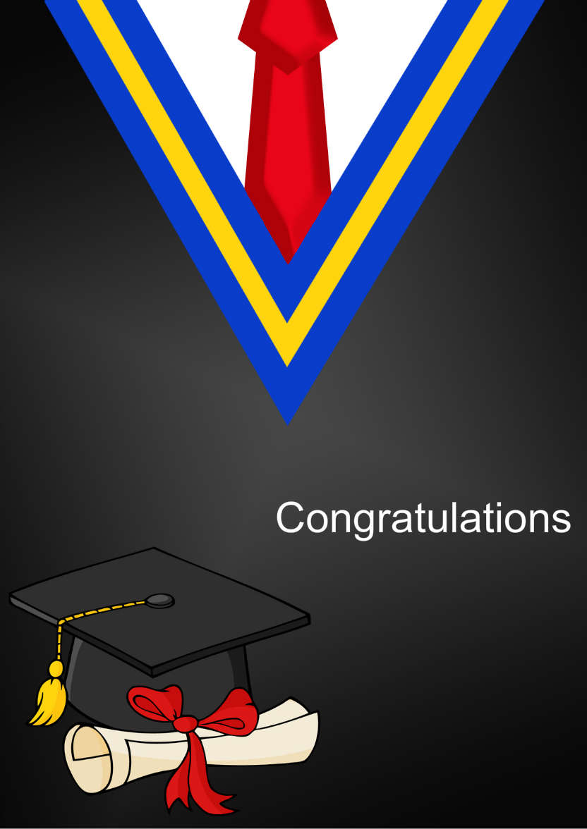Graduation Card - card made with Crafty Bob's Card Creator