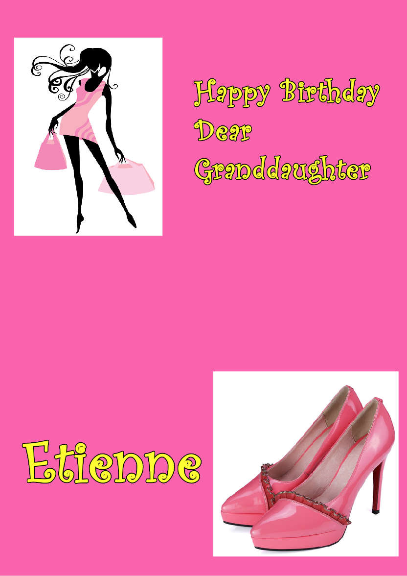 Dark Pink Plain Background - card made with Crafty Bob's Card Creator