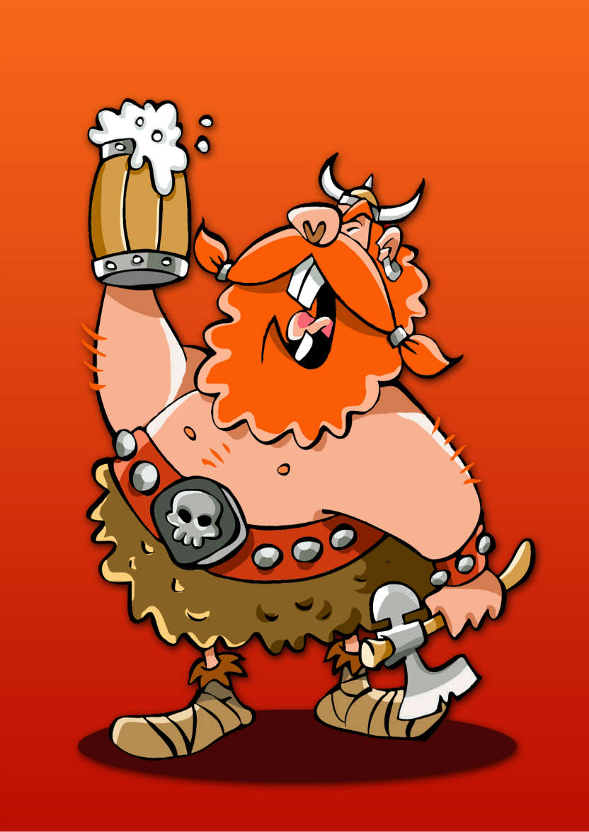 Viking Celebration Card - card made with Crafty Bob's Card Creator