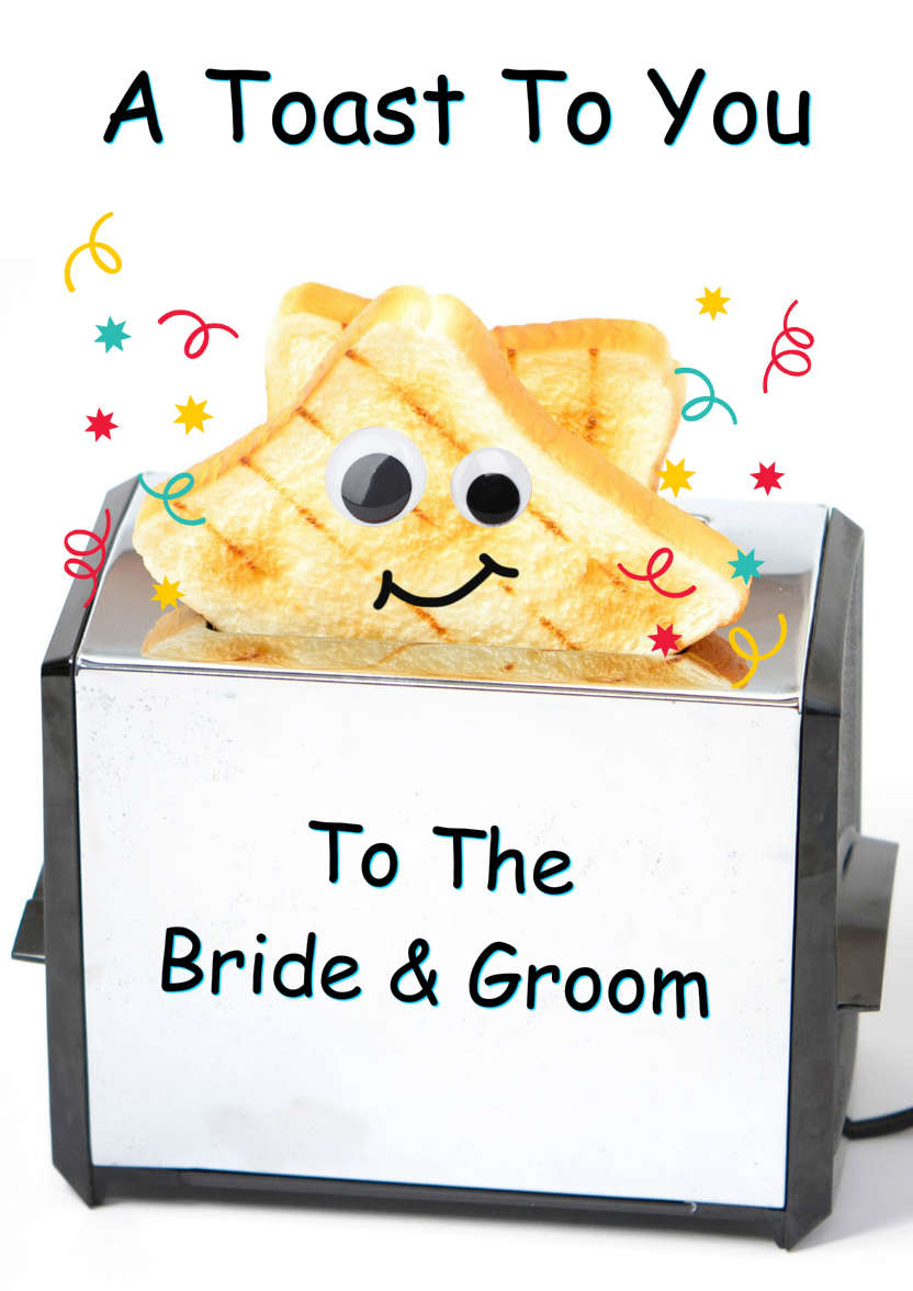 A Toast to You Congratulations Card - card made with Crafty Bob's Card Creator