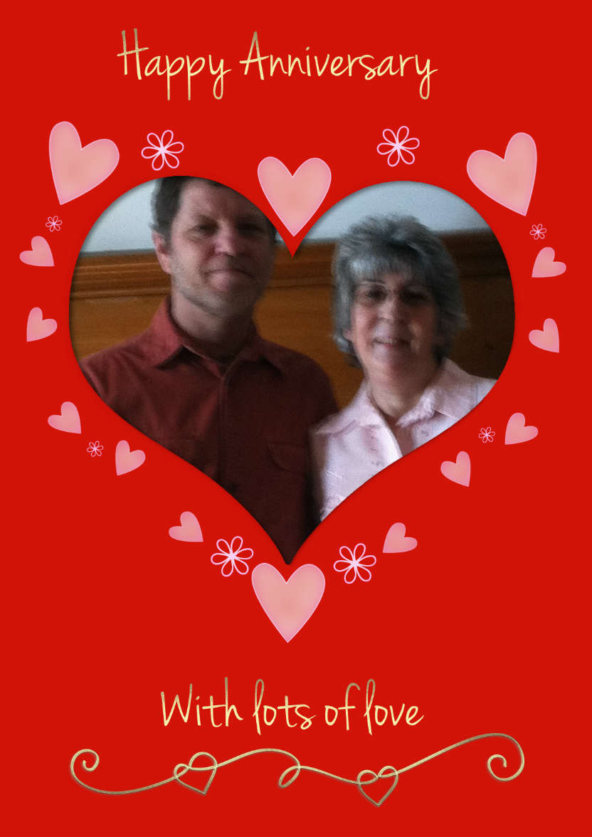 Anniversary Heart - card made with Crafty Bob's Card Creator