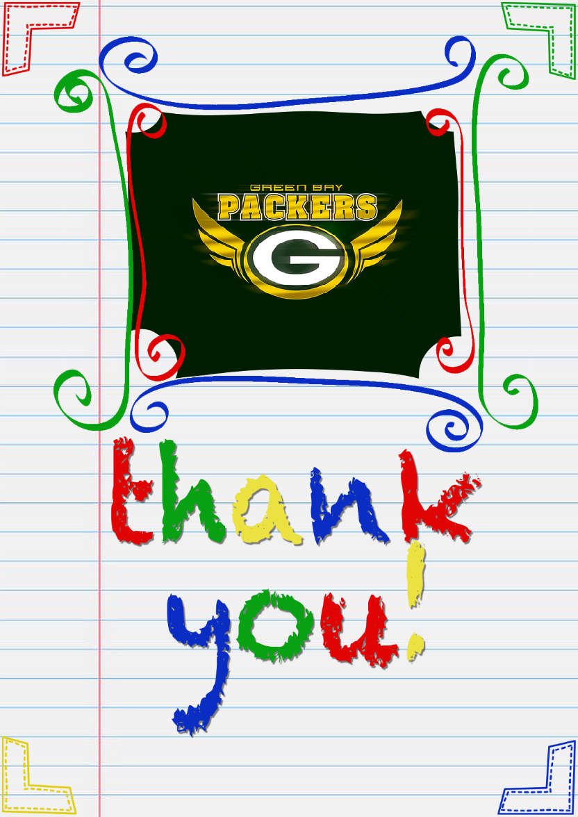 Notepaper Thank You Card - card made with Crafty Bob's Card Creator