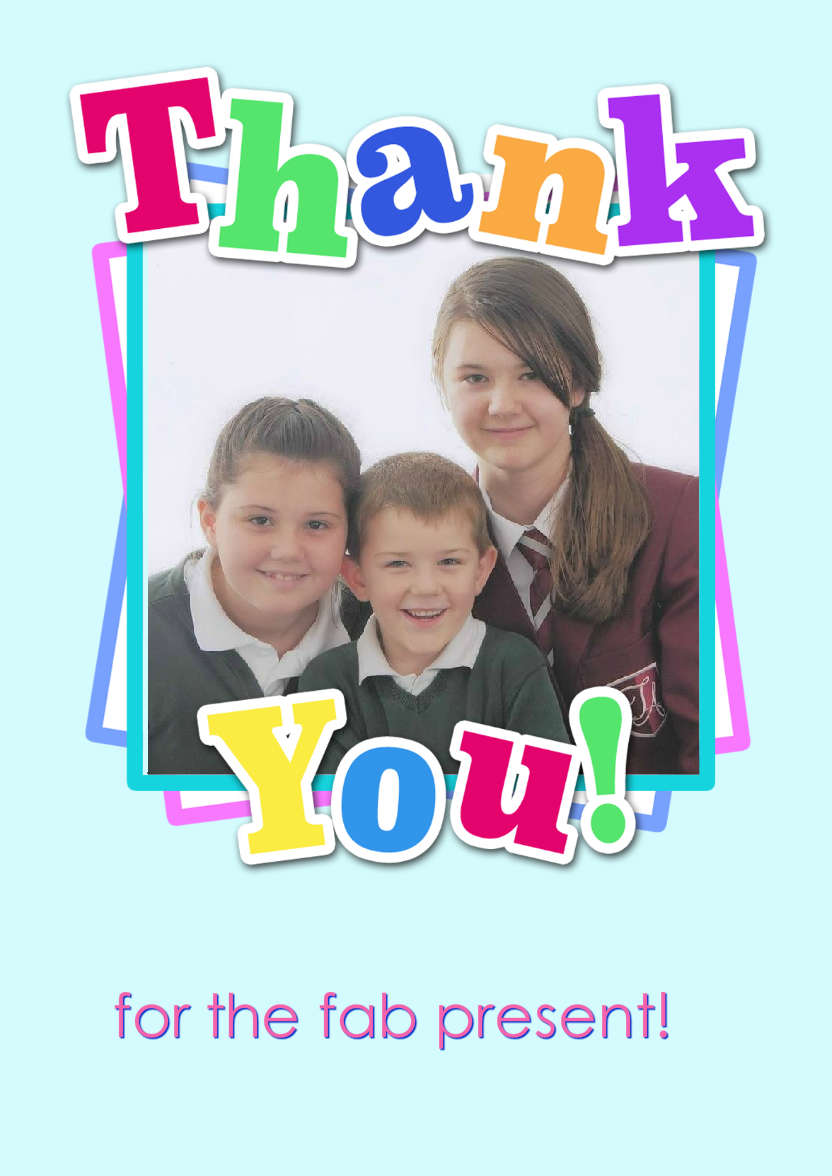 Thank You Aperture Card Front - card made with Crafty Bob's Card Creator