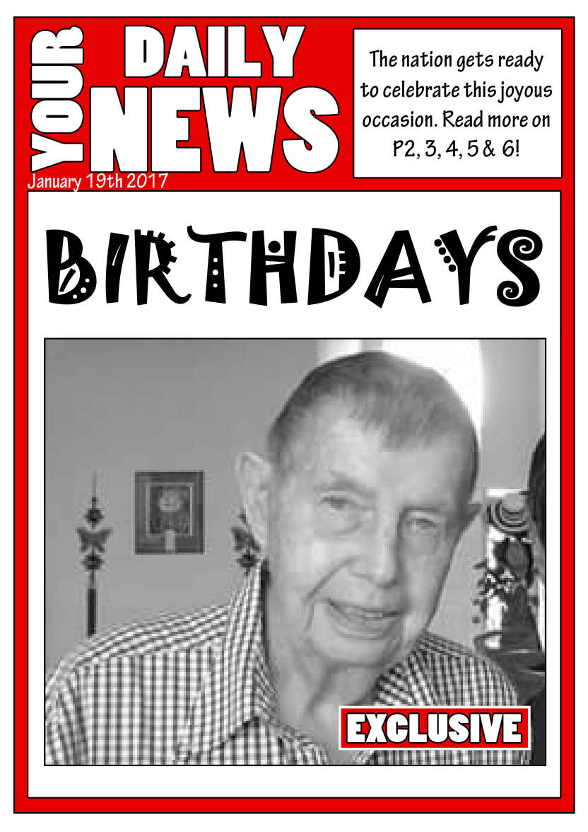 Your Daily News Spoof Newspaper Card Front - card made with Crafty Bob's Card Creator