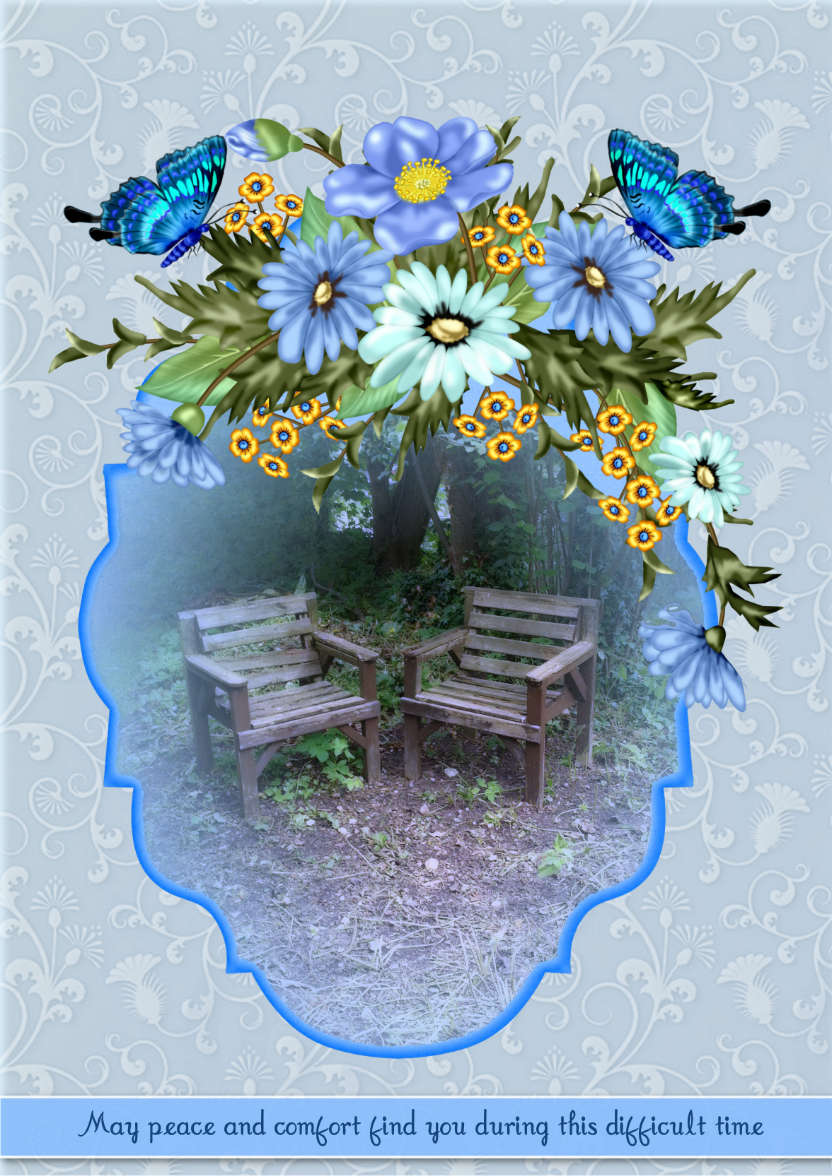 Peace - card made with Crafty Bob's Card Creator