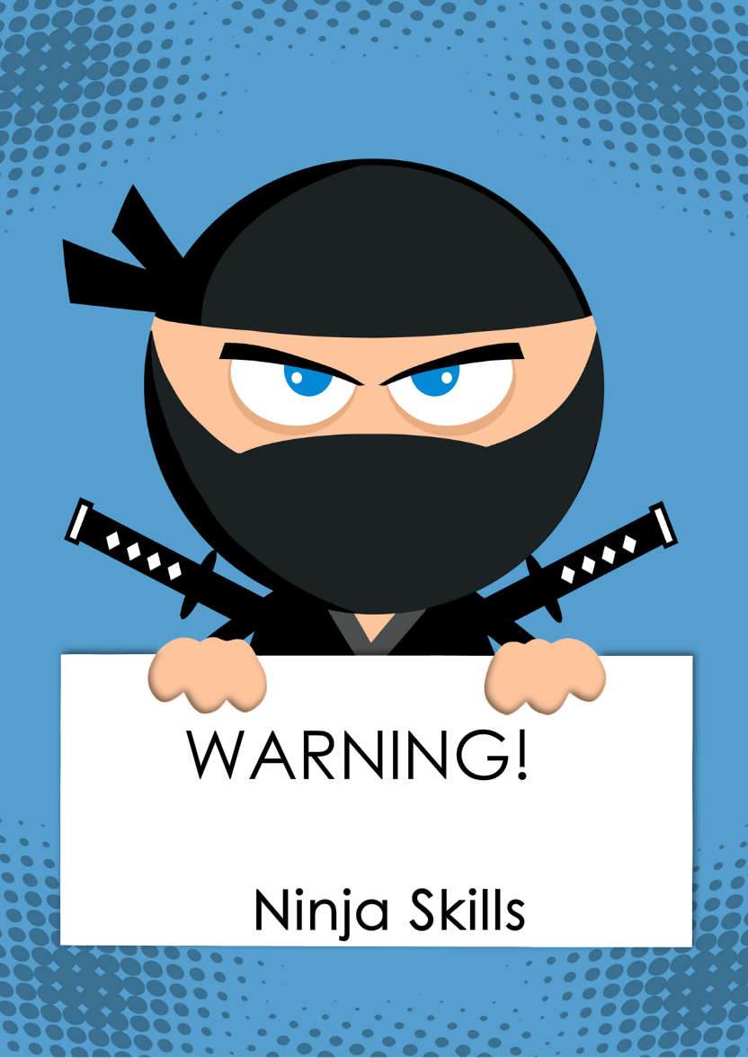 Ninja Warrior Card - card made with Crafty Bob's Card Creator