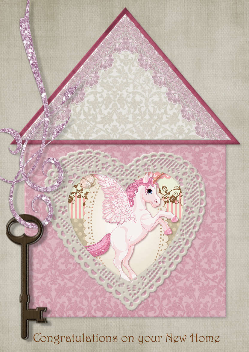 New Home - card made with Crafty Bob's Card Creator