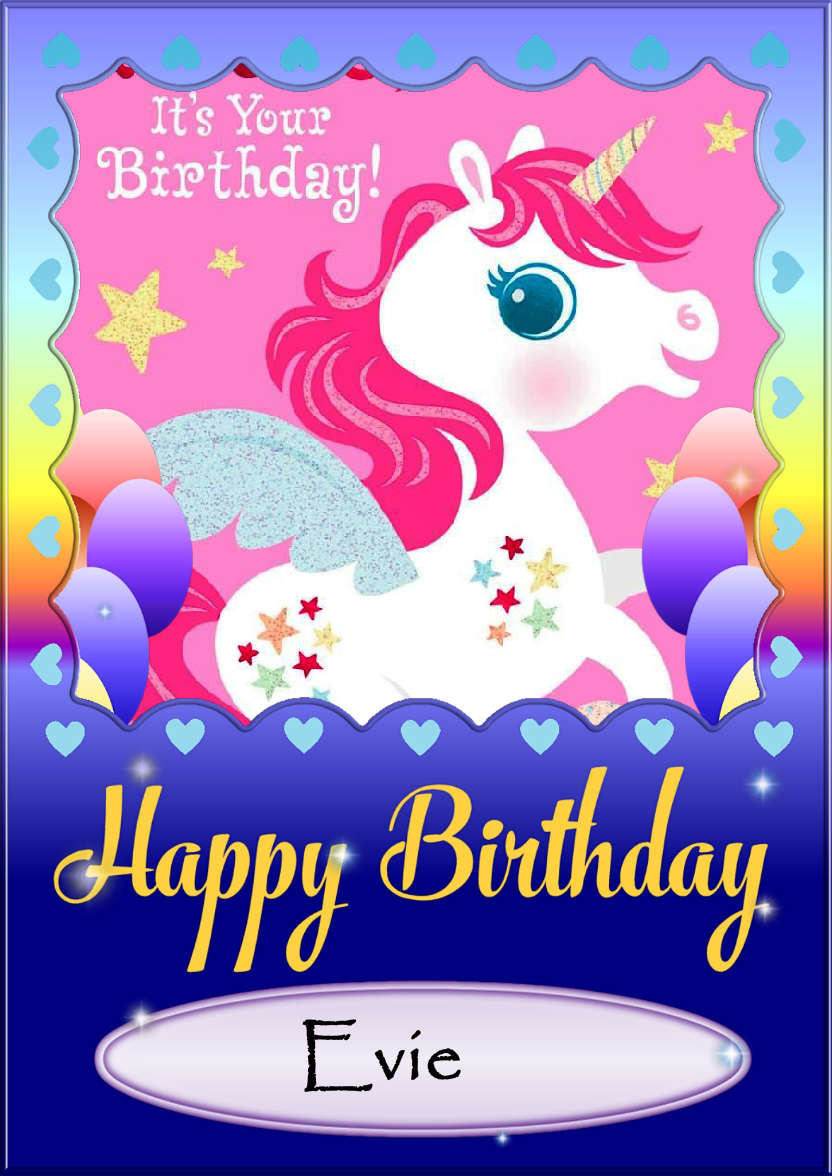 Rainbow Birthday Hearts - card made with Crafty Bob's Card Creator