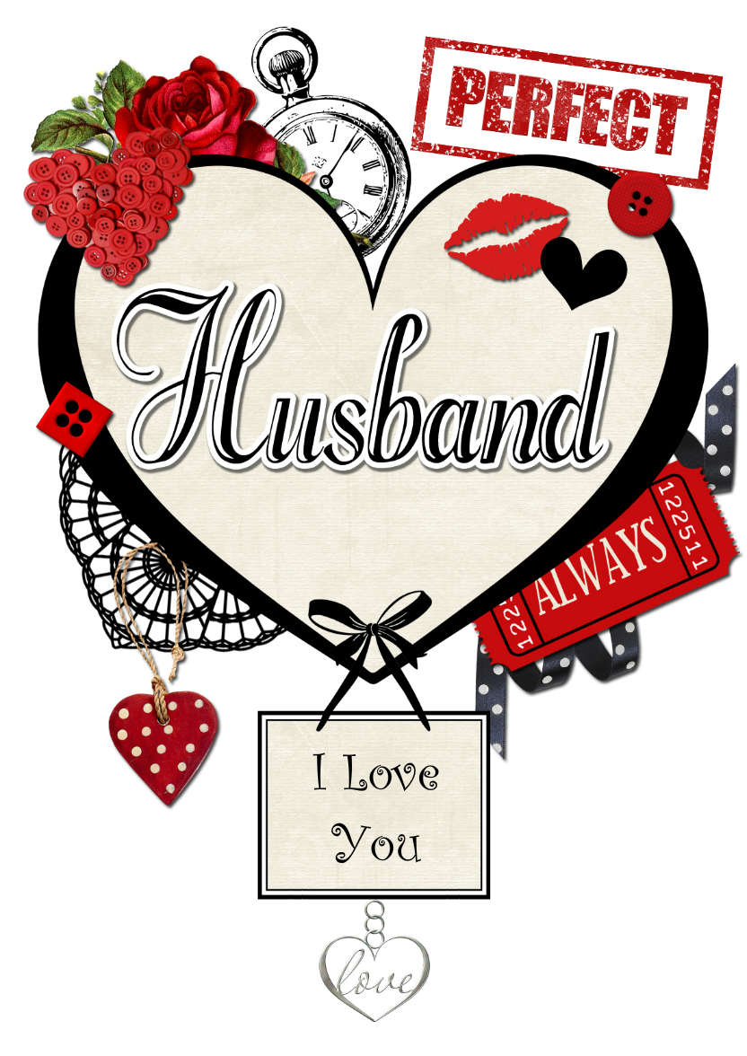 Husband Collage Heart - card made with Crafty Bob's Card Creator