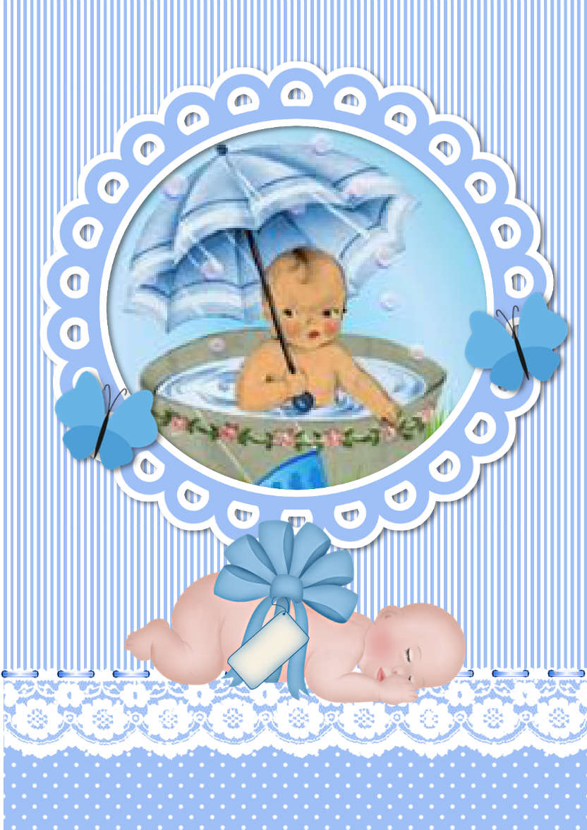 Cute Baby Boy - card made with Crafty Bob's Card Creator