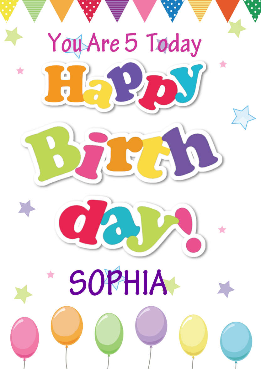 Happy Birthday to You - card made with Crafty Bob's Card Creator