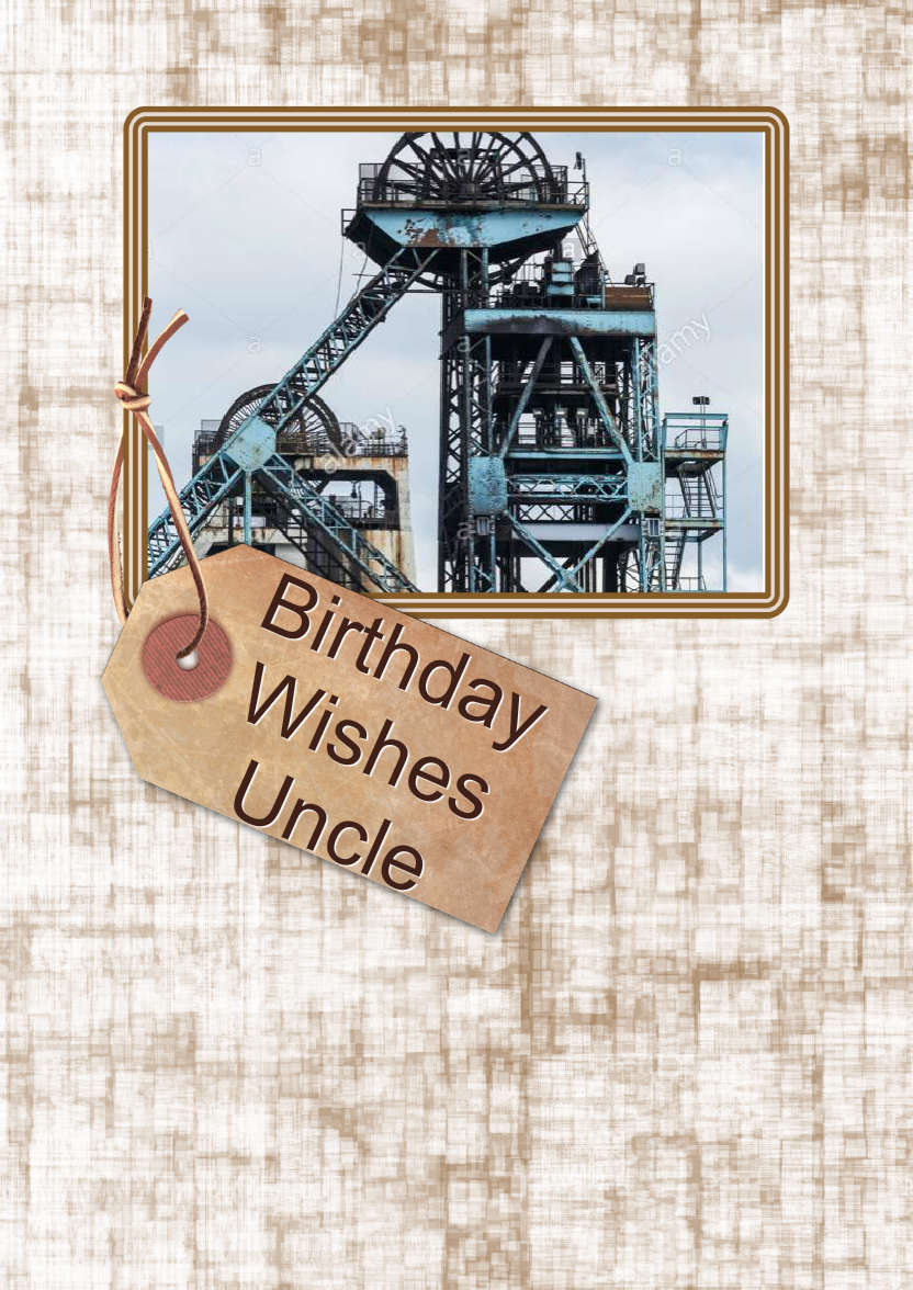 Old Tag Frame Photo Card - card made with Crafty Bob's Card Creator