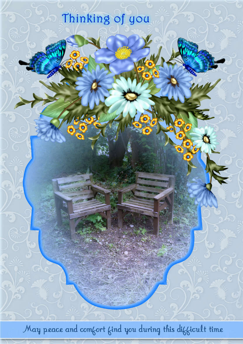 Peace - card made with Crafty Bob's Card Creator