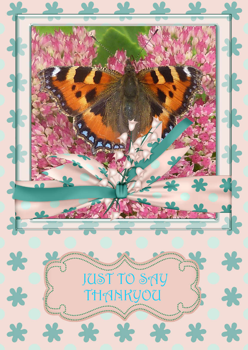Modern Floral Frame Card - card made with Crafty Bob's Card Creator